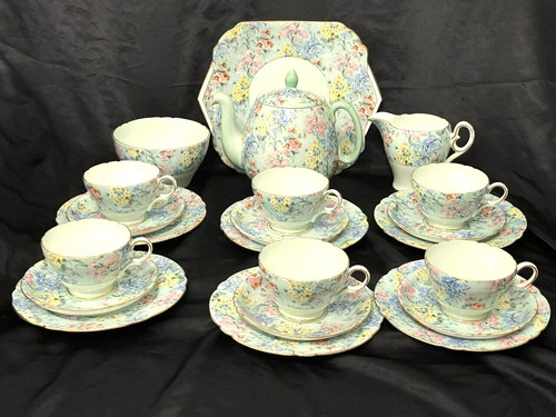 Shelley melody tea set chintz - shelley,
