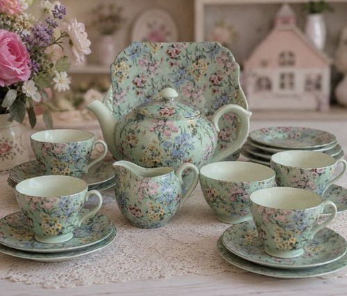 Shelley melody chintz teaset - melody,